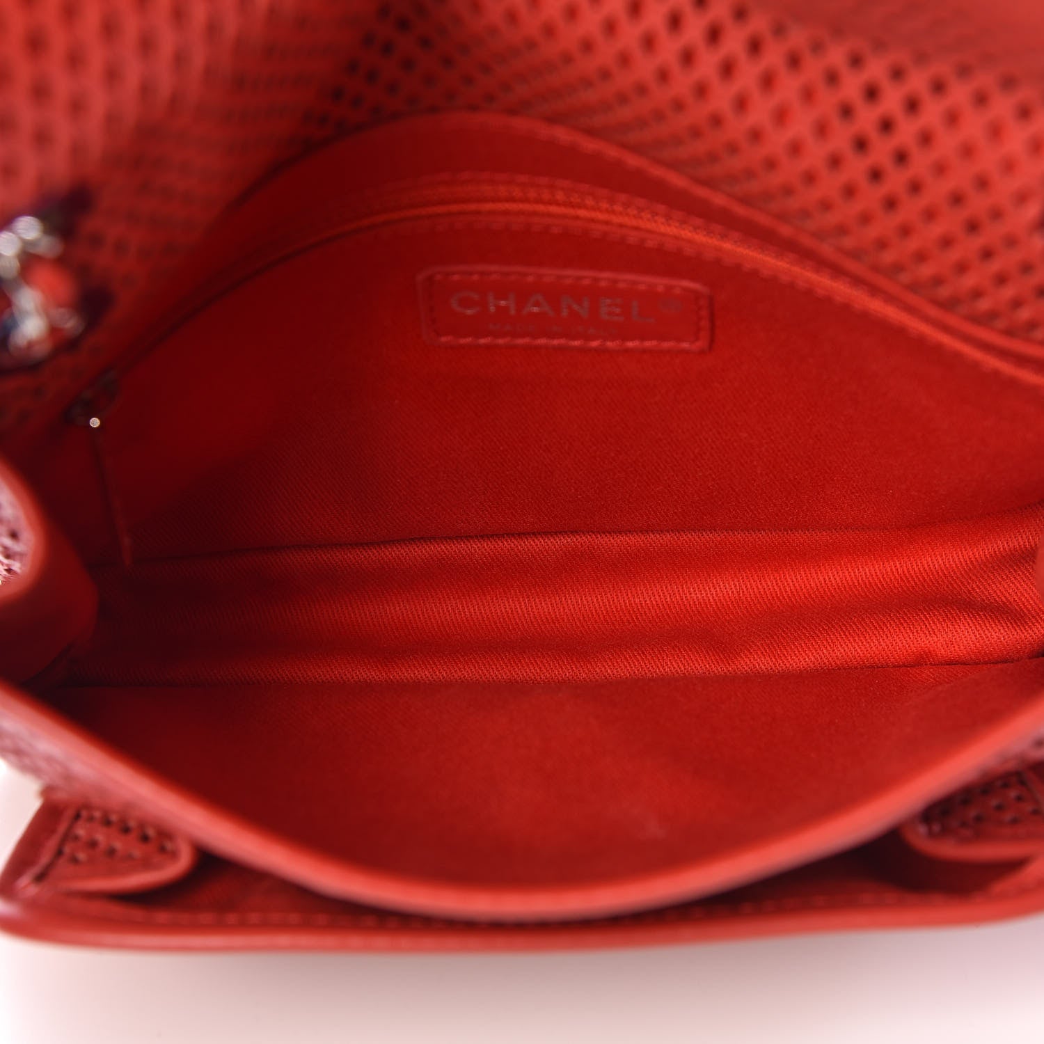 Chanel Perforated Calfskin Small Up In The Air Flap Red 6 of 12