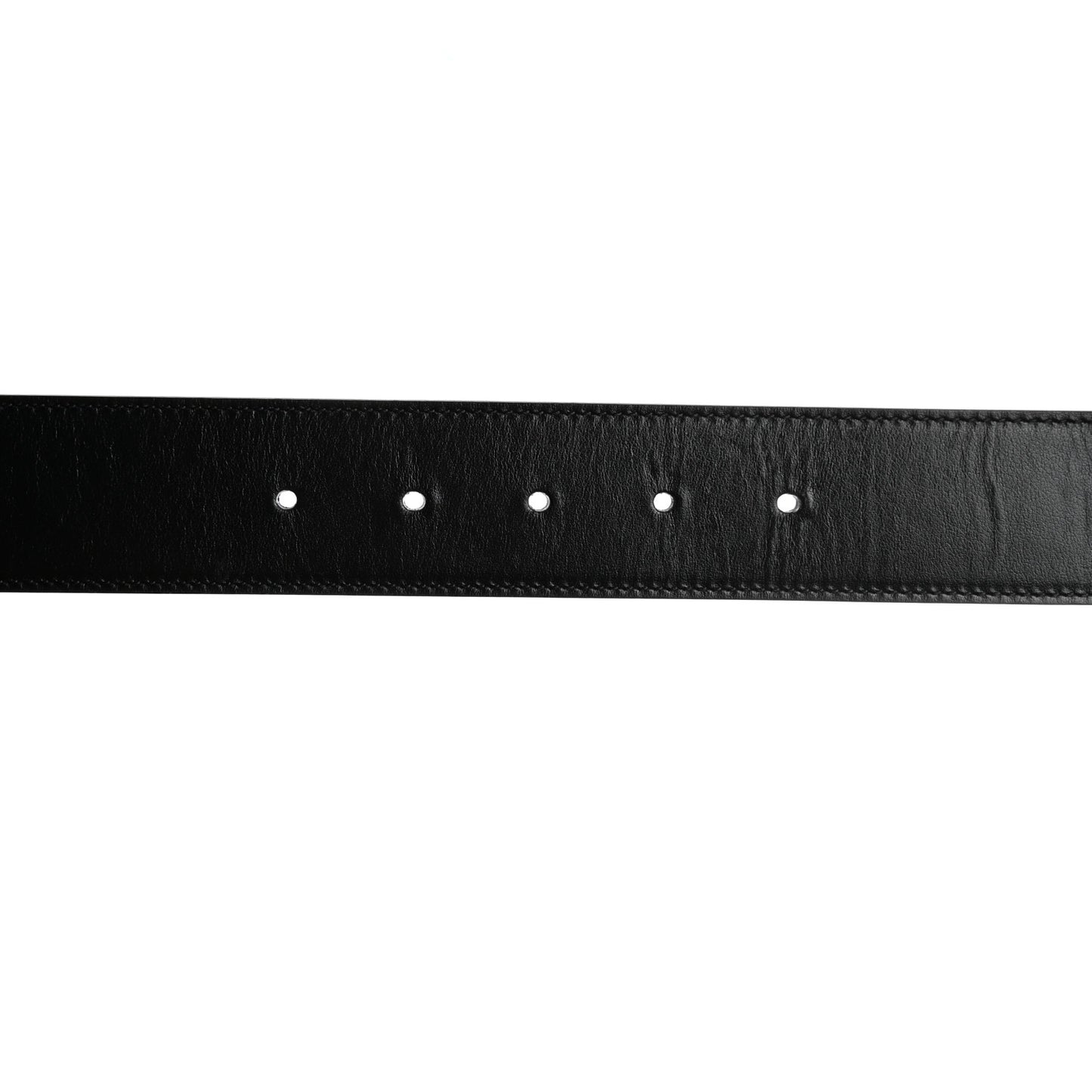 Plutone Calfskin Palladium Double G 40mm Belt 70 28 Black