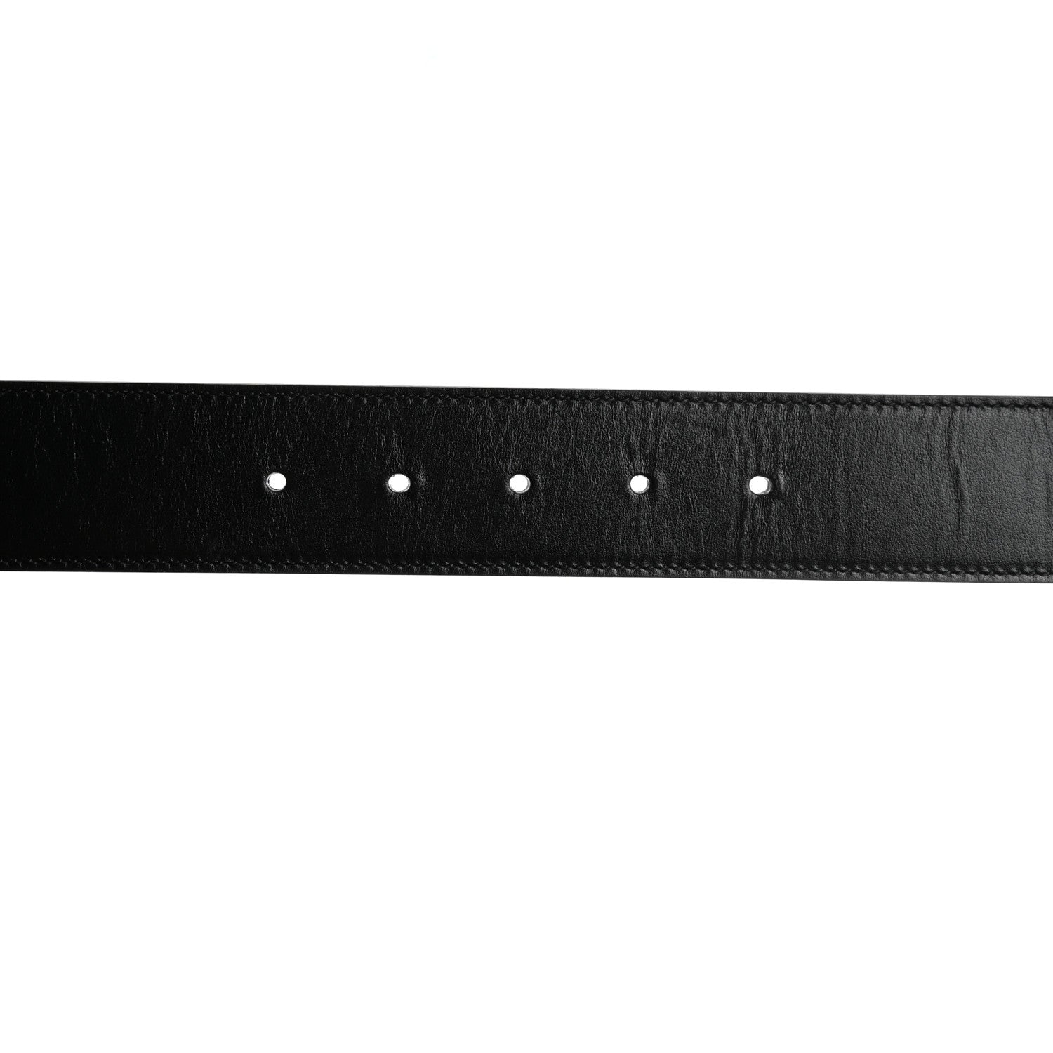 Gucci Plutone Calfskin Palladium Double G 40mm Belt 70 28 Black 5 of 6