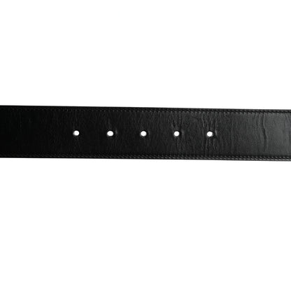 Gucci Plutone Calfskin Palladium Double G 40mm Belt 70 28 Black 5 of 6
