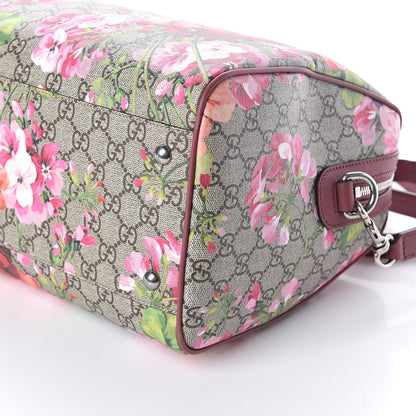 Gucci GG Supreme Monogram Blooms Medium Boston Beige Multicolor Dry Rose 9 of 9