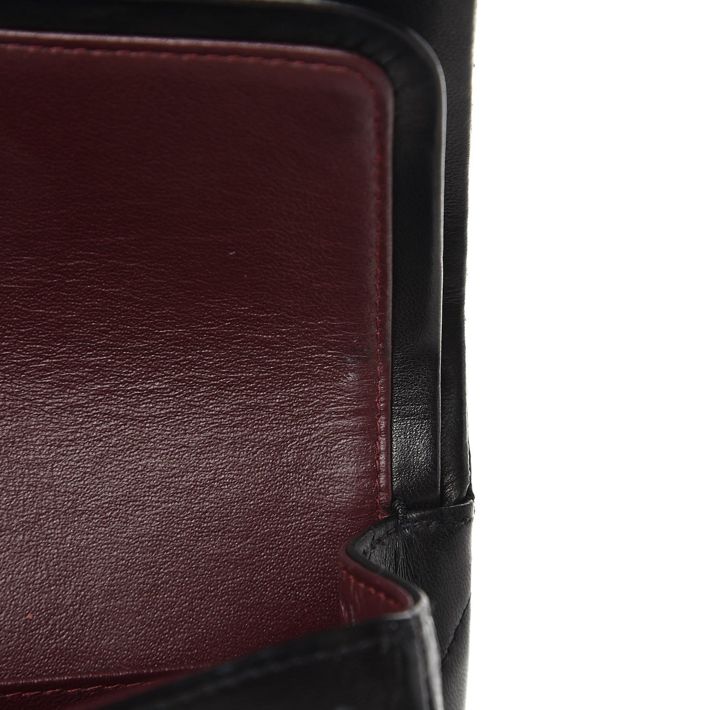 Lambskin Quilted Small Double Flap Black