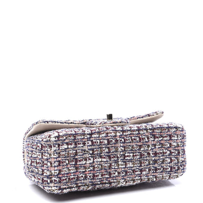 Chanel Tweed Quilted Mini Rectangular Flap Pink 3 of 9