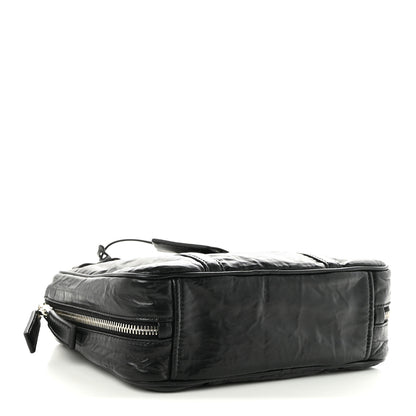 Prada Nappa Antique Medium Re-Edition 2001 Two Handle Bag Black 4 of 10