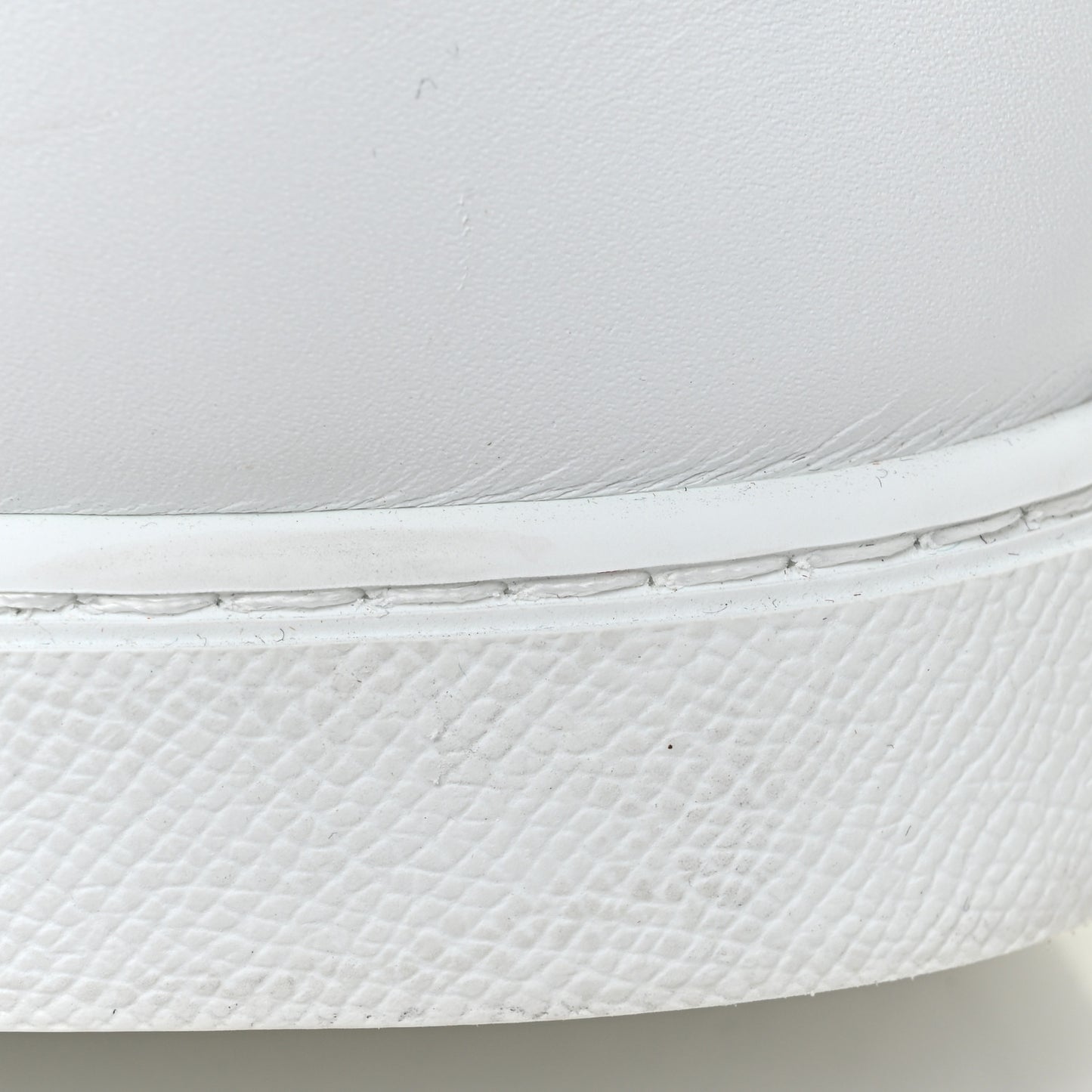 Calfskin Mens Advantage Sneakers 43.5 White Black