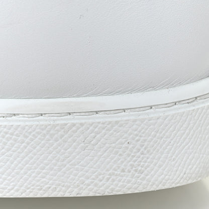 Hermes Calfskin Mens Advantage Sneakers 43.5 White Black 16 of 18