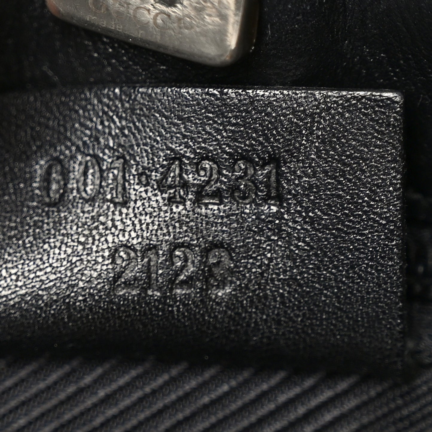 GG Monogram Shoulder Bag Black