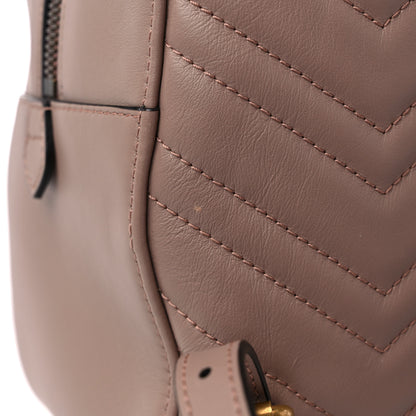 Gucci Calfskin Matelasse GG Marmont Backpack Porcelain Rose 10 of 11
