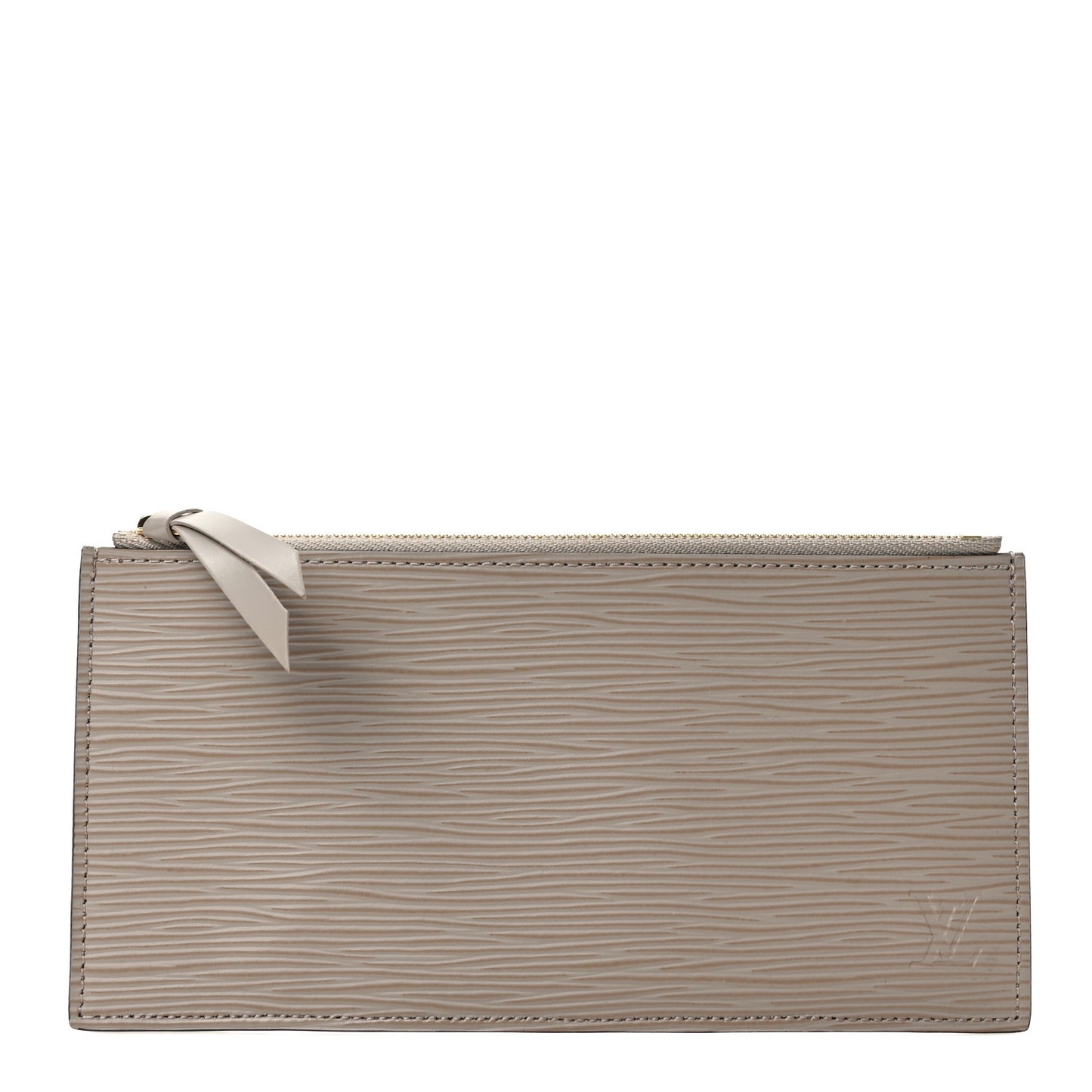 Epi Felicie Chain Wallet Zippered Insert Galet