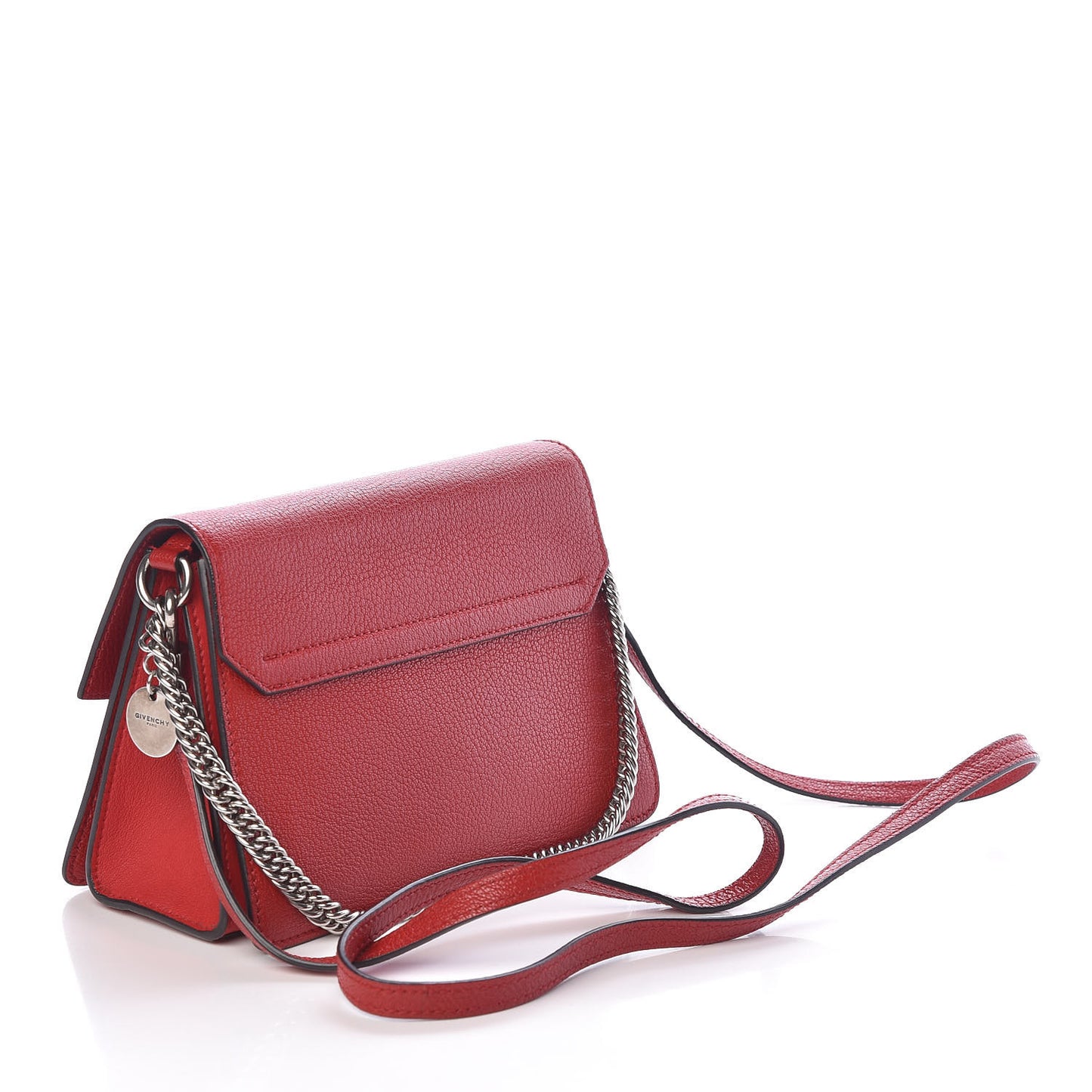 Goatskin Small GV3 Shoulder Bag Bright Red