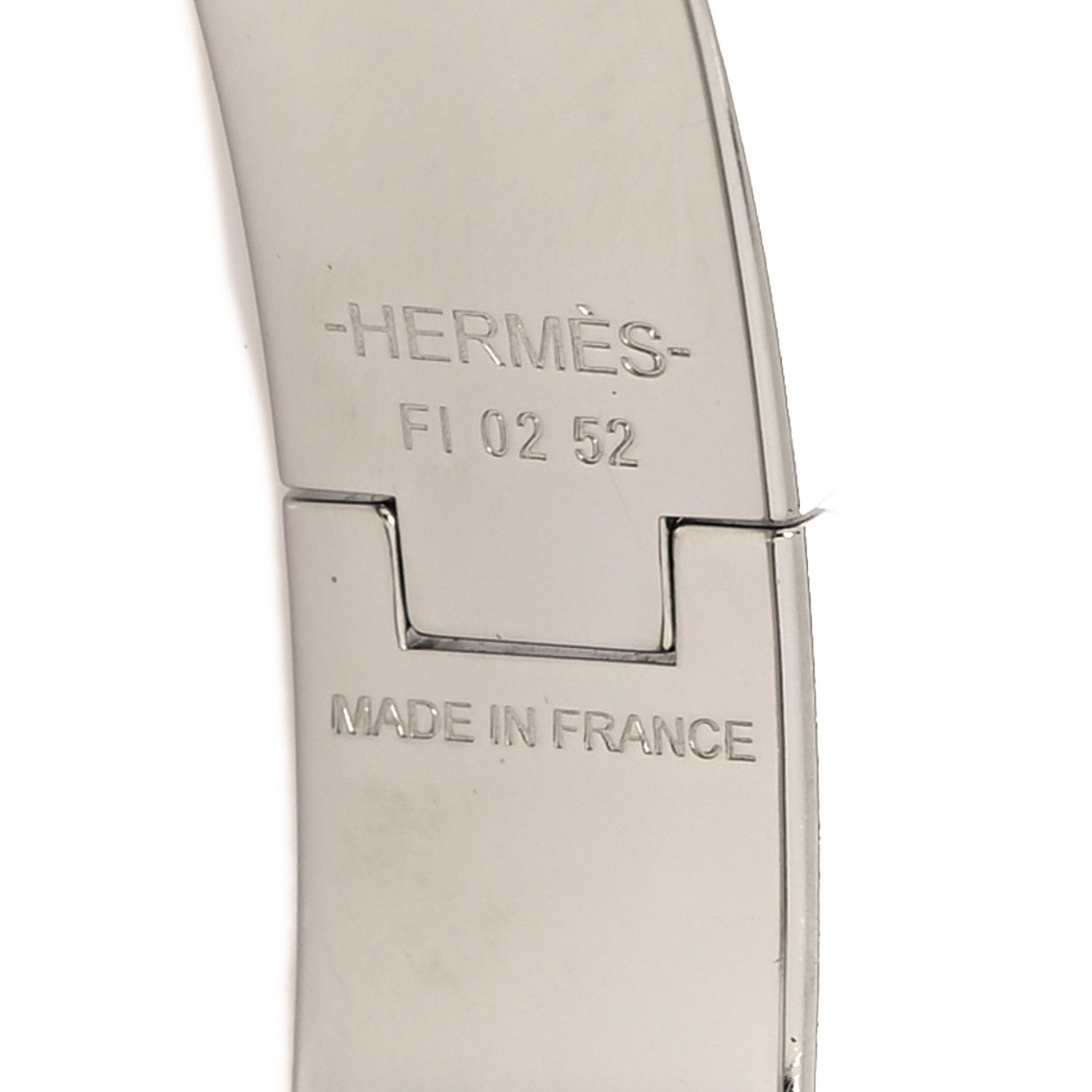 Hermes Enamel Narrow Clic Clac H Bracelet PM White 5 of 5