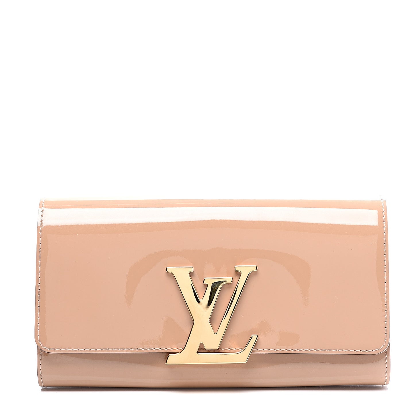 Patent Louise Clutch Nude