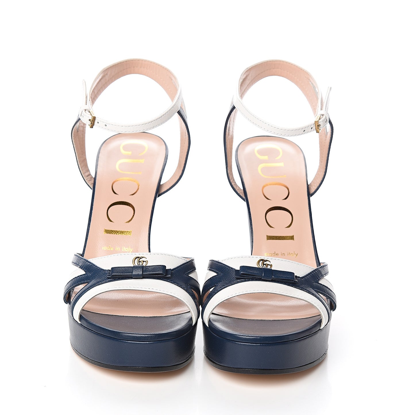 Malaga Kid Platform Sandals 38 Great White Blue Agata