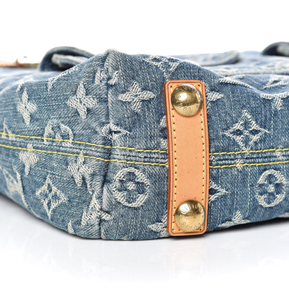 Louis Vuitton Denim Baggy GM Blue 5 of 8