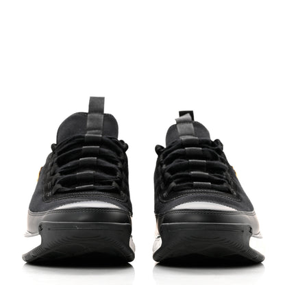 Chanel Velvet Calfskin Mixed Fibers CC Sneakers 39.5 Black 2 of 9