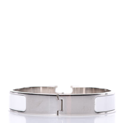 Hermes Enamel Narrow Clic Clac H Bracelet PM White 3 of 7