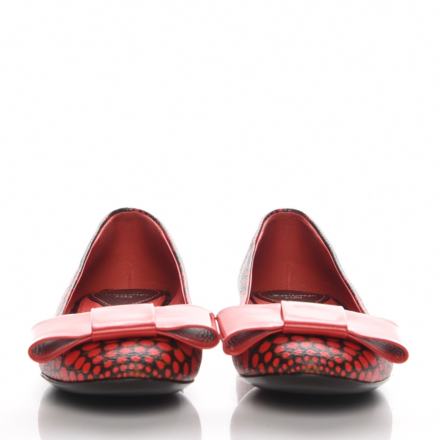 Louis Vuitton Monogram Kusama Town Flats 37 Red 2 of 8