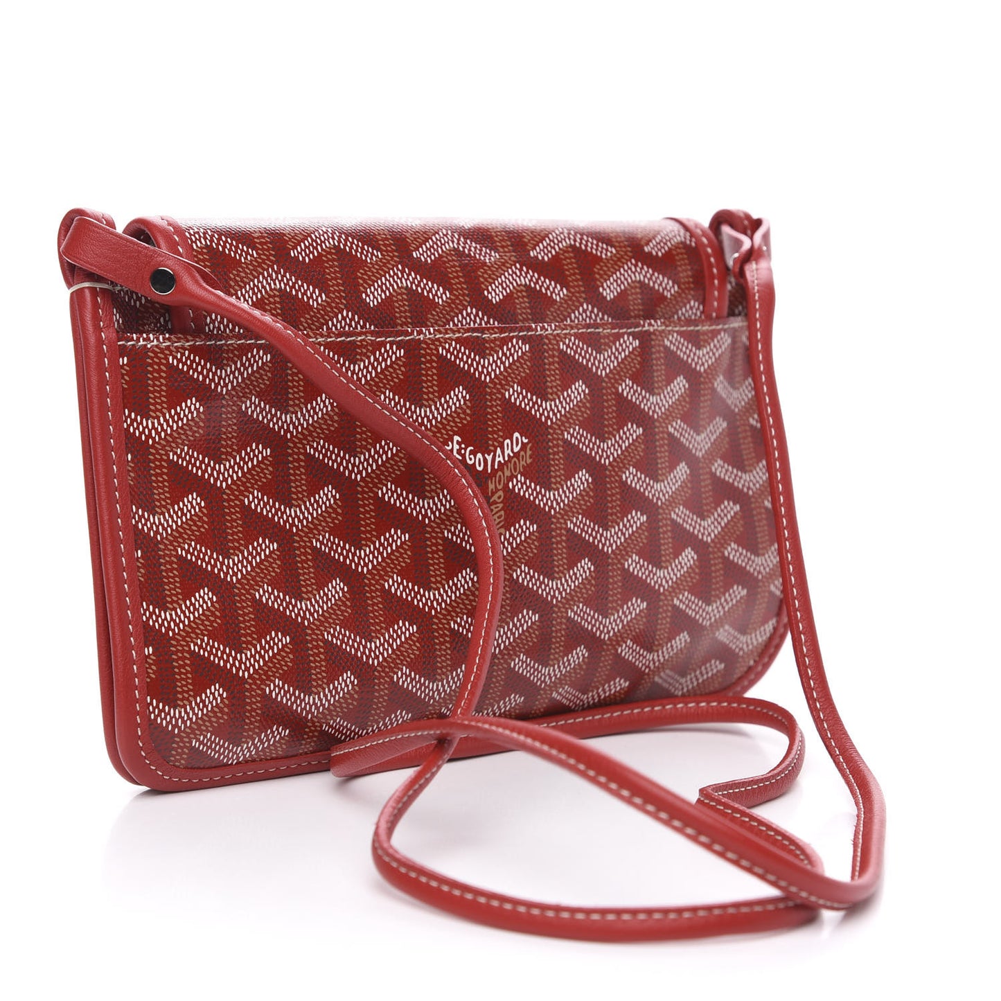 Goyardine Plumet Wallet Clutch Red