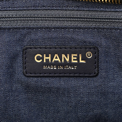 Chanel Calfskin Stitched Maxi Logo Bowling Bag Black 6 of 10