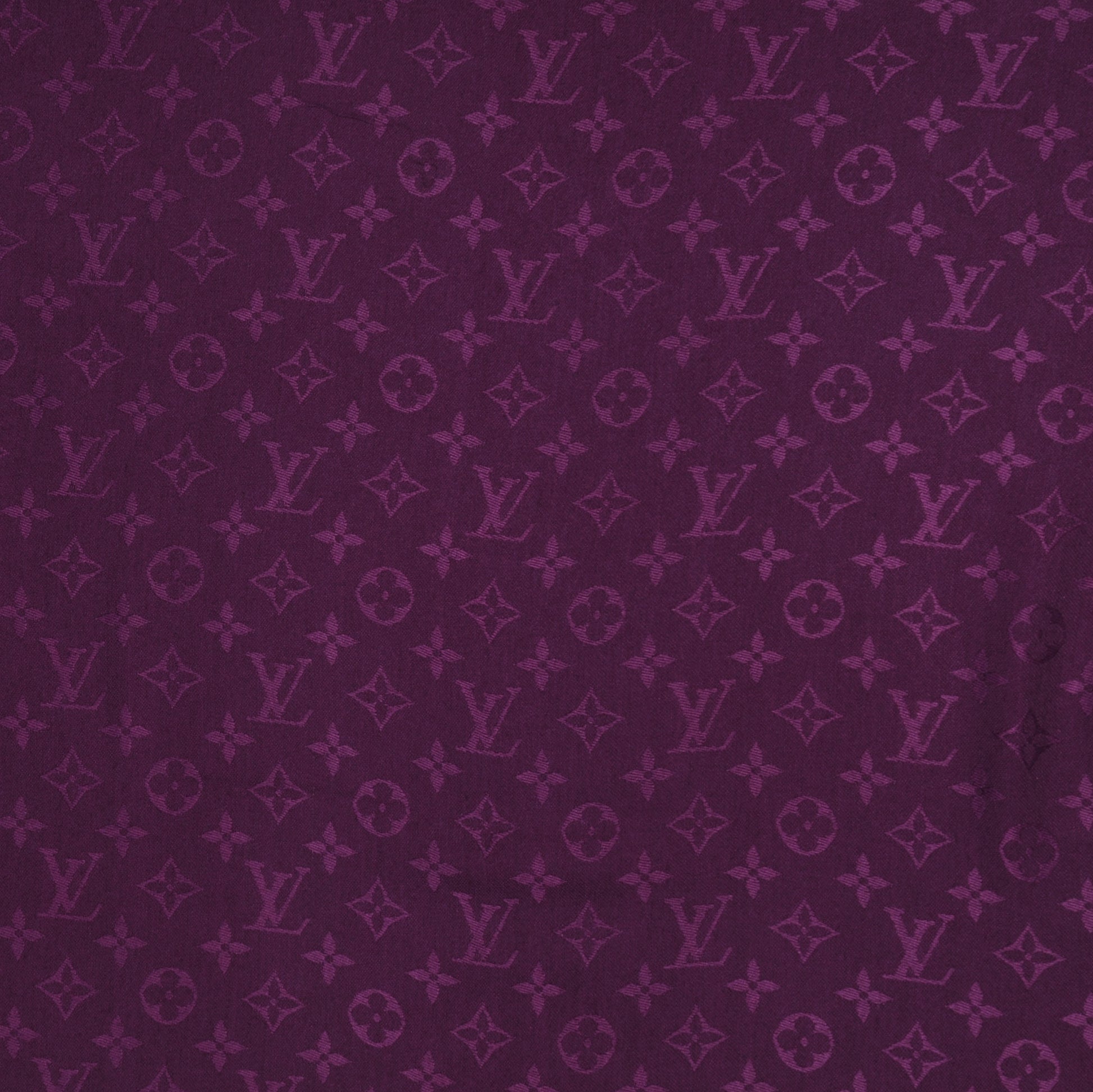 Louis Vuitton Wool Silk Monogram Shawl Cassis 4 of 5