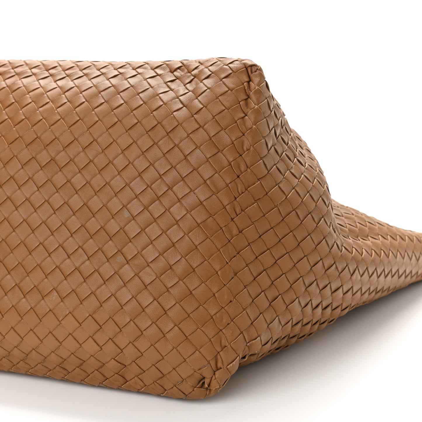 Nappa Intrecciato Large Seamless Tote Camel