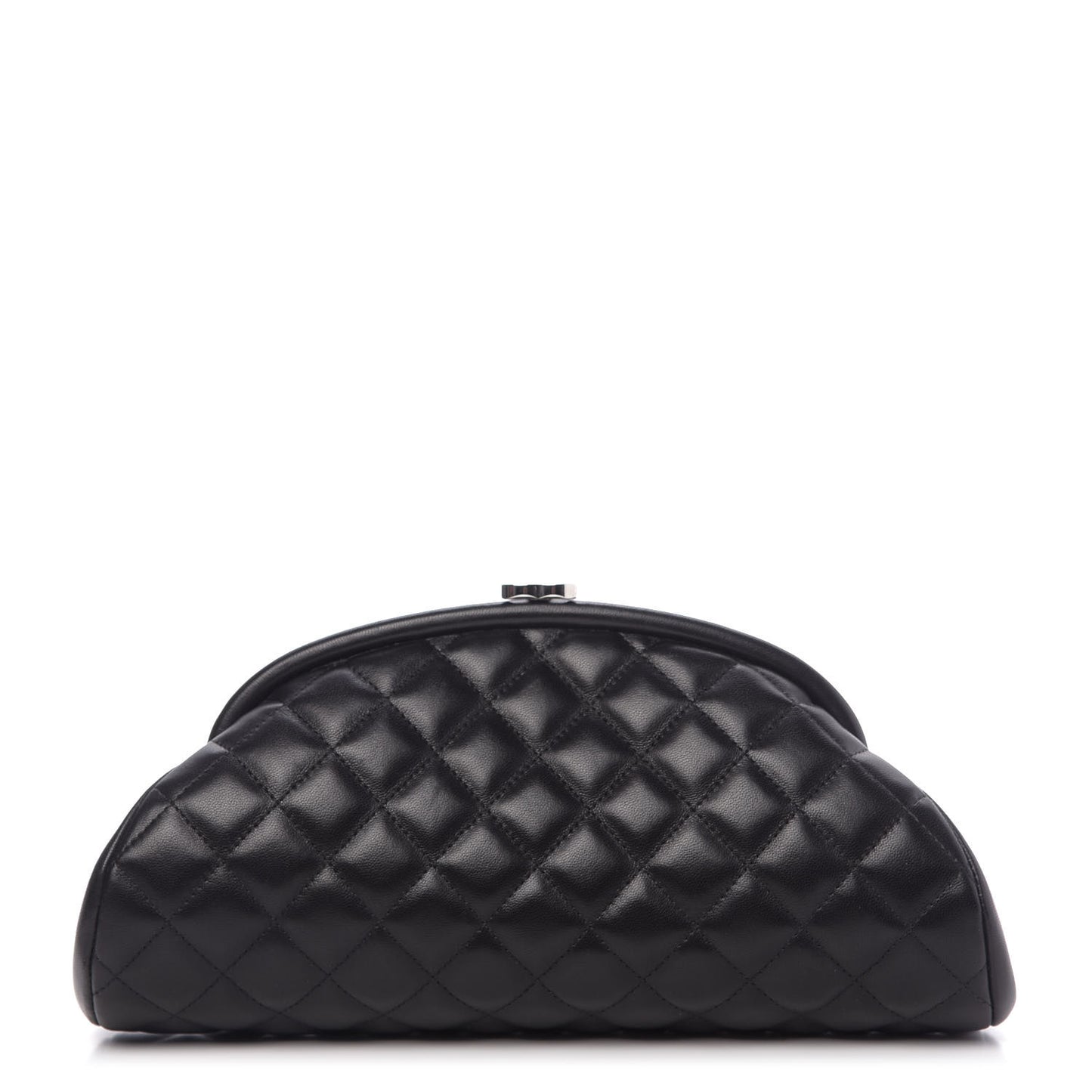 Lambskin Quilted Timeless Clutch Black