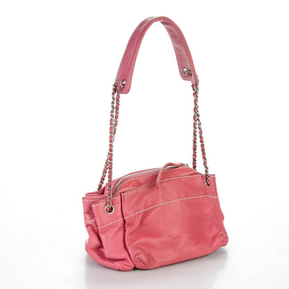 Chanel Lambskin Lax Accordion Hobo Pink 3 of 10