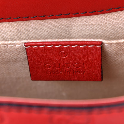 Gucci Guccissima Medium Emily Chain Shoulder Bag Red 5 of 6
