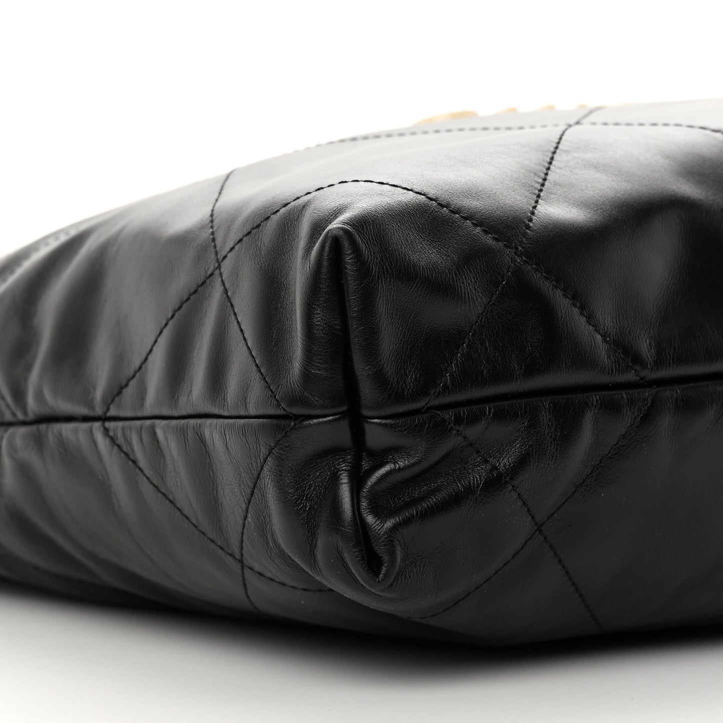Calfskin Quilted Small Chanel 22 Black