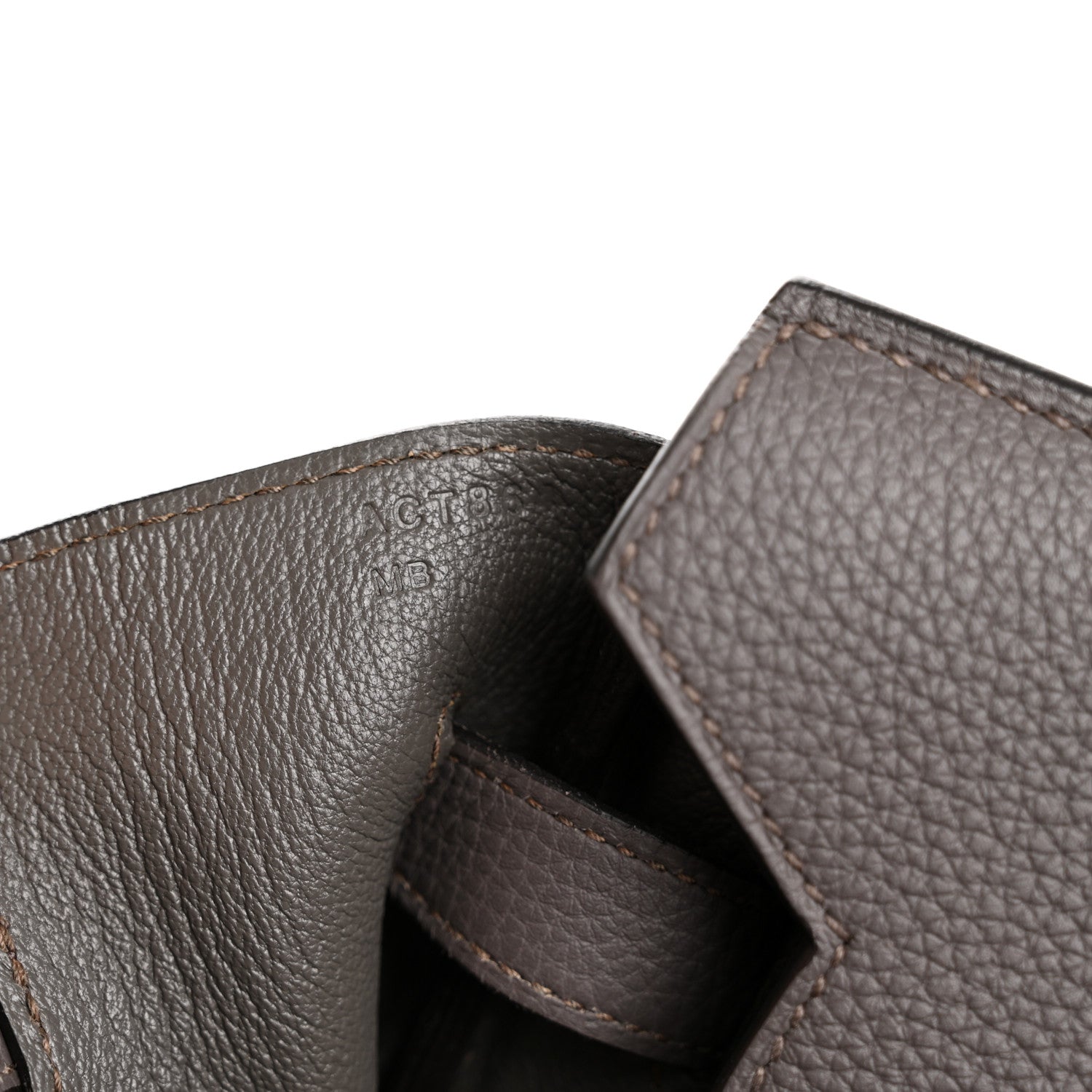 Hermes Togo Birkin 35 Etain Etain 7 of 13