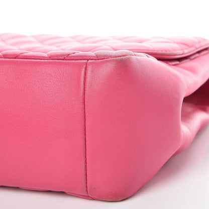 Chanel Lambskin Quilted Jumbo Mademoiselle Chic Flap Fuchsia 19 of 32