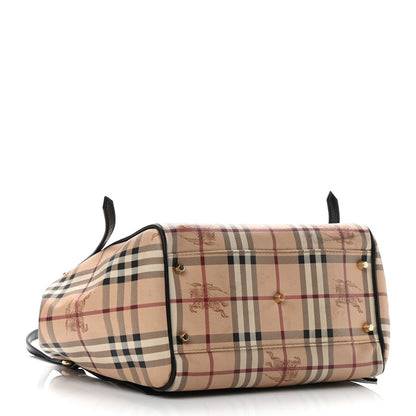 Burberry Haymarket Check Small Canterbury Tote Black 4 of 11