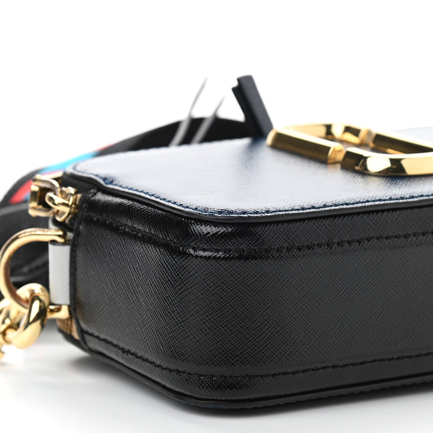 Marc Jacobs Saffiano Small Snapshot Camera Bag Blue Sea 11 of 13