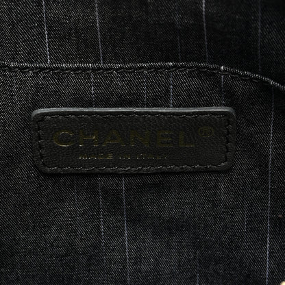 Chanel Velvet Union Jack Clutch Navy Red 6 of 9