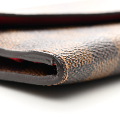 Louis Vuitton Damier Ebene Josephine Wallet Red 8 of 10