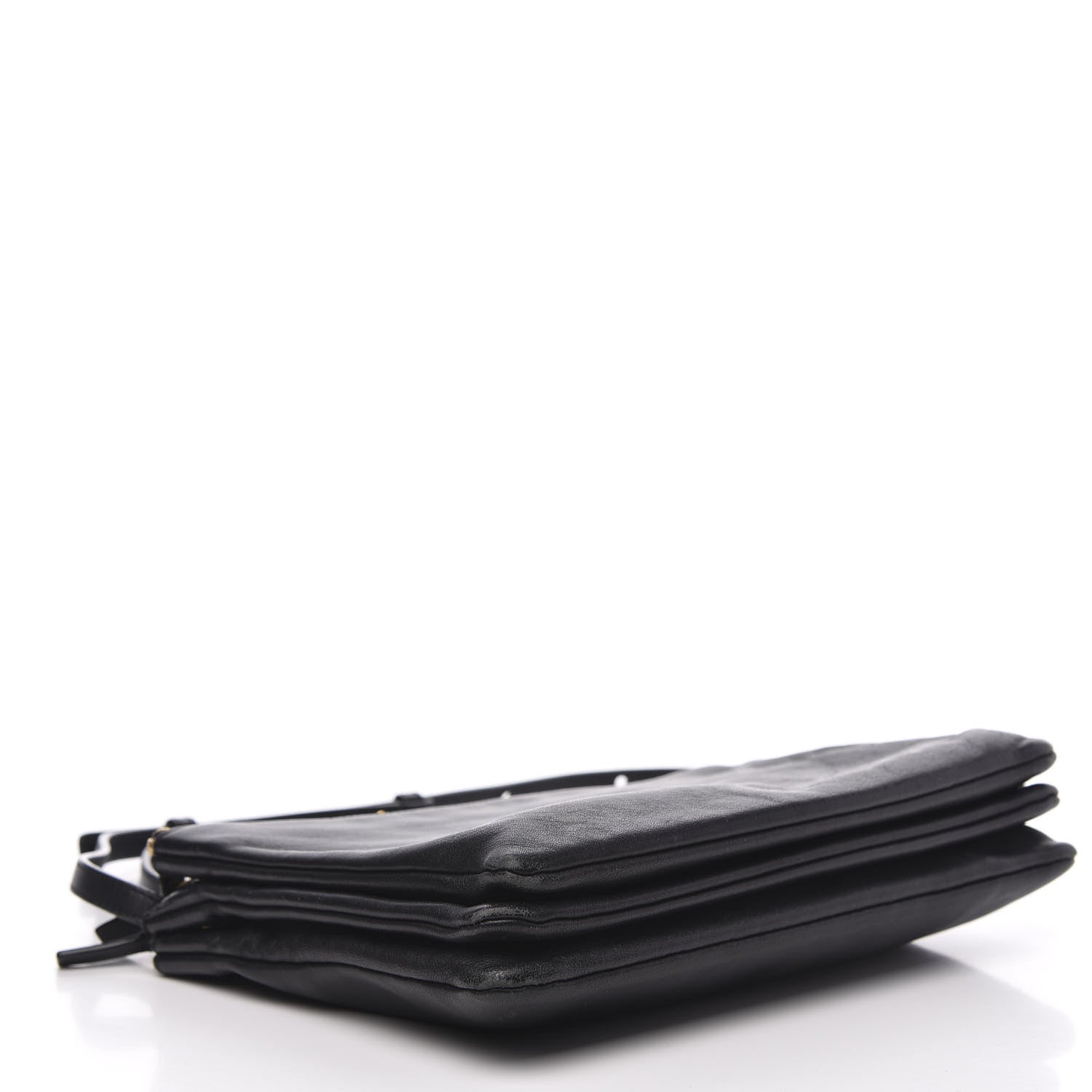 Celine Goatskin Large Trio Crossbody Bag Black 4 of 13