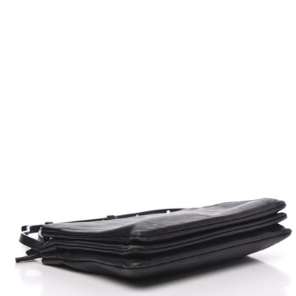 Celine Goatskin Large Trio Crossbody Bag Black 4 of 13