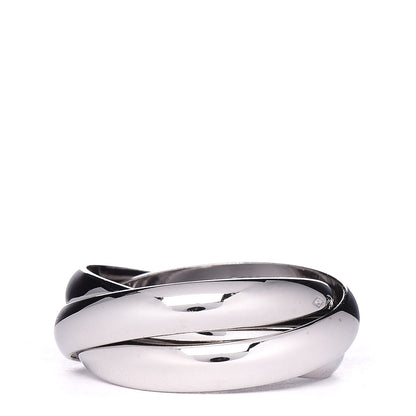 Cartier 18K White Gold Classic Trinity Ring 51 5.75 1 of 7