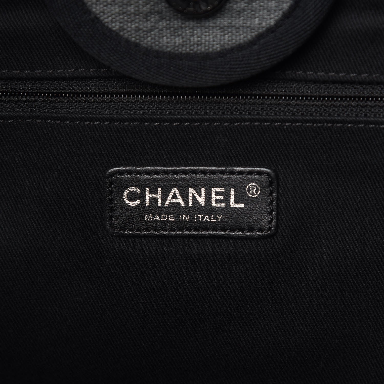 Chanel Canvas Deauville Large Tote Grey 6 of 8
