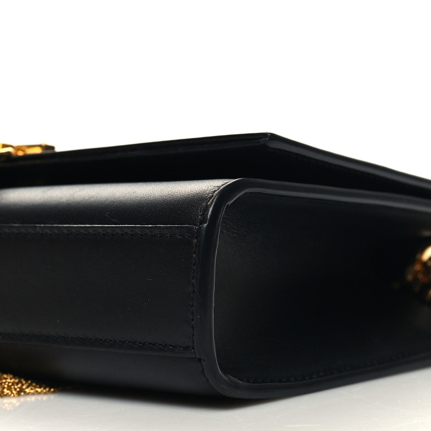 Calfskin Small Classic Monogram Kate Tassel Satchel Black