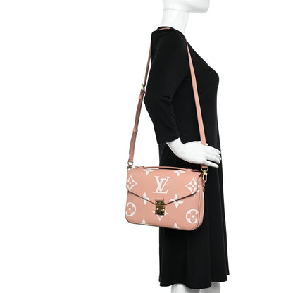 Louis Vuitton LOUIS VUITTON Empreinte Monogram Giant Pochette Metis Rose Trianon Cream 2 of 9