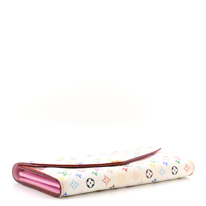 Louis Vuitton Monogram Multicolor Sarah Wallet NM White Litchi 4 of 10
