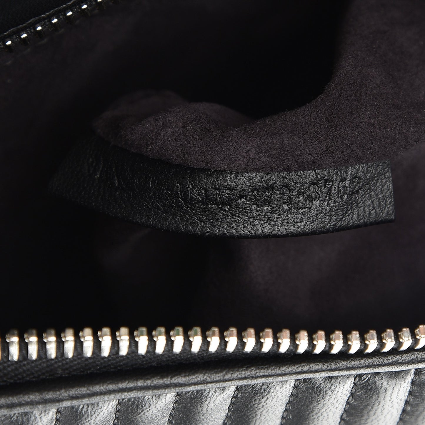 Shiny Nappa Trapuntata Small DotCom Click Chain Satchel Black