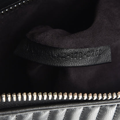 Fendi Shiny Nappa Trapuntata Small DotCom Click Chain Satchel Black 8 of 12
