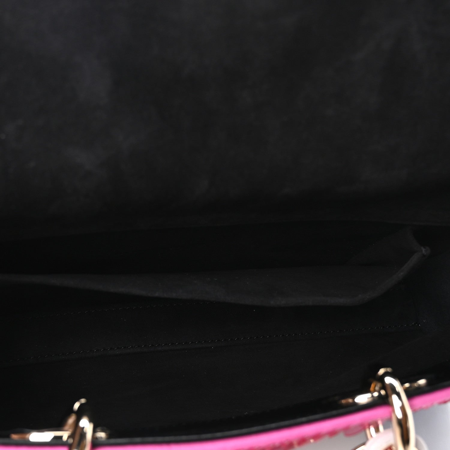 Christian Dior Canvas Sequin Beaded Embroidered Butterfly Lady D-Joy Pink Multicolor 5 of 9