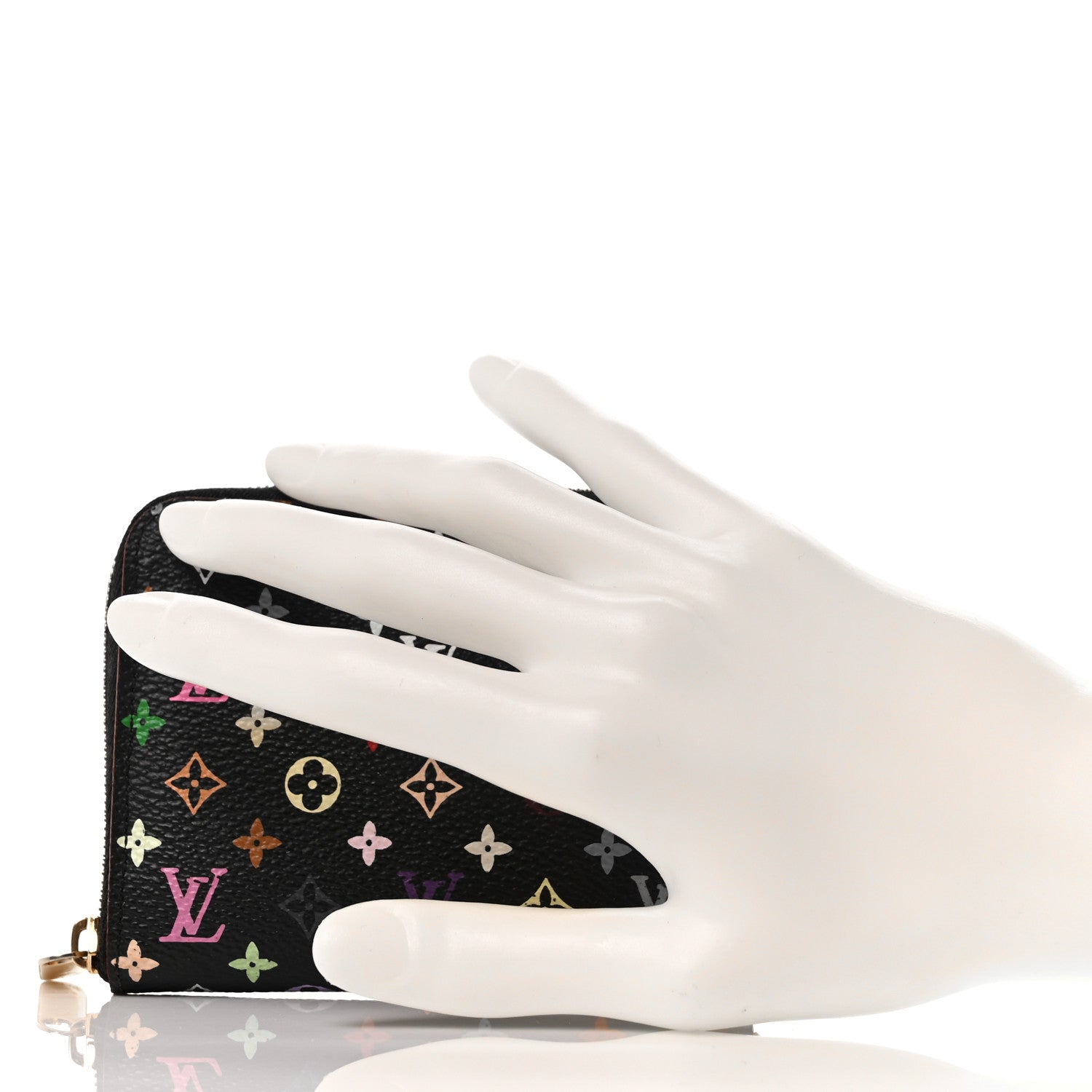 Louis Vuitton Monogram Multicolor Zippy Coin Purse Black Grenade 2 of 8