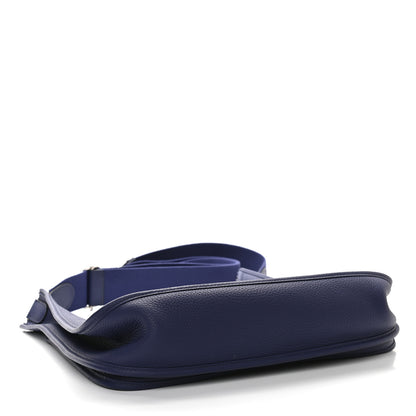 Hermes Taurillon Clemence Evelyne III GM Bleu Encre 4 of 9