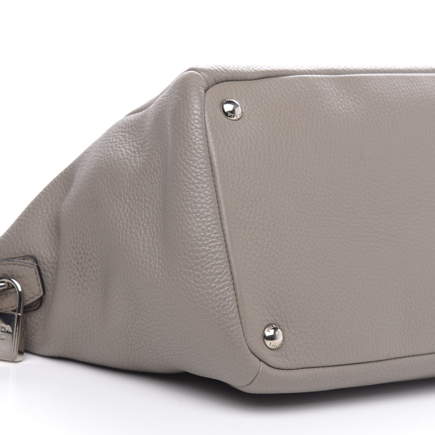 Vitello Daino Shoulder Bag Pomice