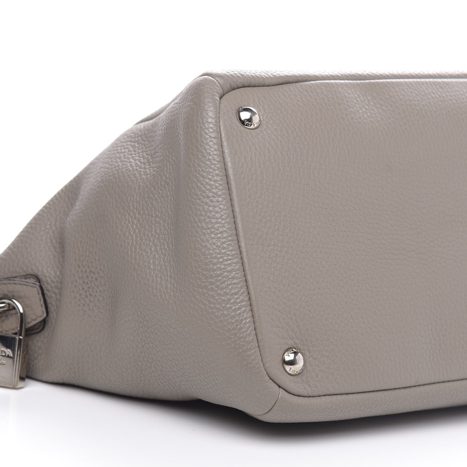 Prada Vitello Daino Shoulder Bag Pomice 8 of 12