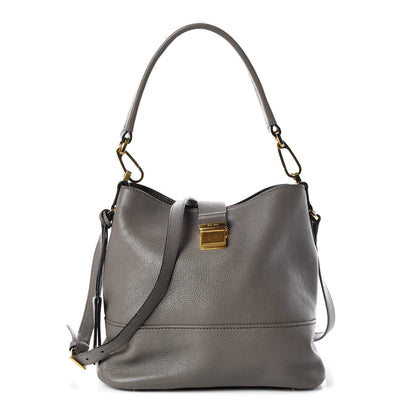 Miu Miu Goatskin Madras Secchiello Bucket Argilla 1 of 9